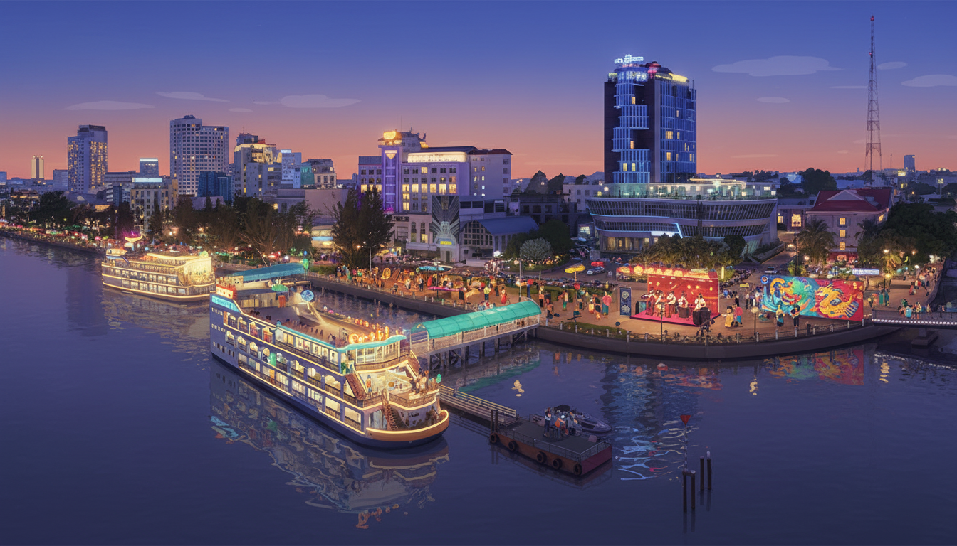 깐터, 닌끼에우 부두 보행자 전용 거리 재개장