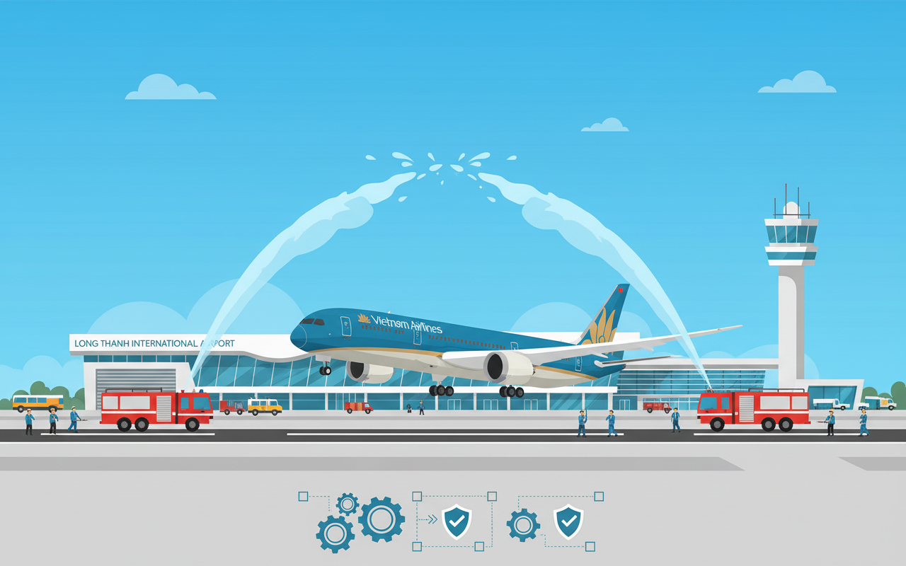 보잉 787 드림라이너, 롱탄 공항에 착륙