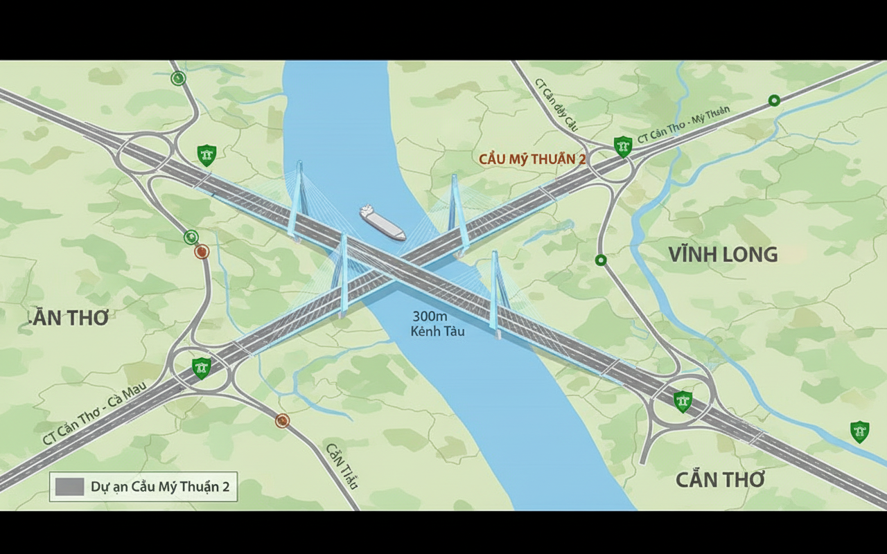 3조 원 규모의 깐떠 2교 건설 제안