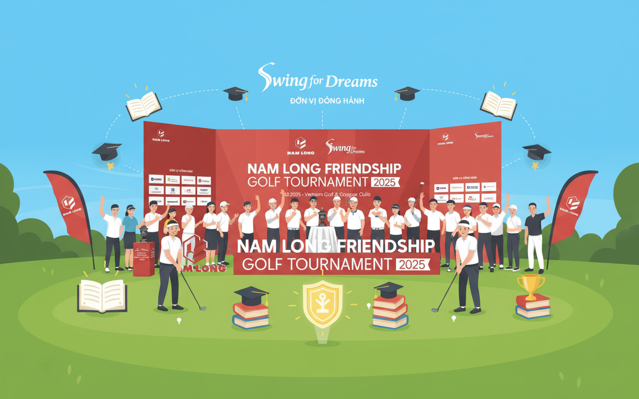 남롱, 학생 장학금을 위한 골프 대회 개최