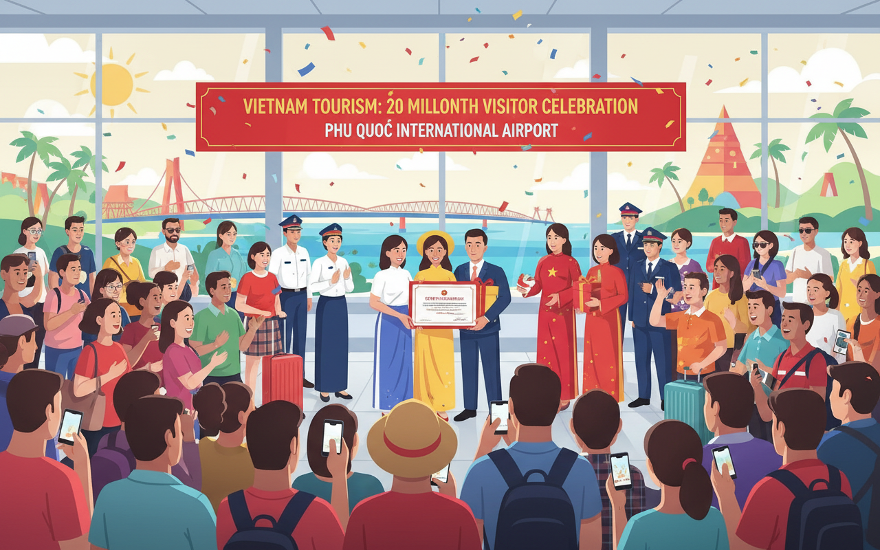 베트남, 2000만 번째 국제 관광객 맞이