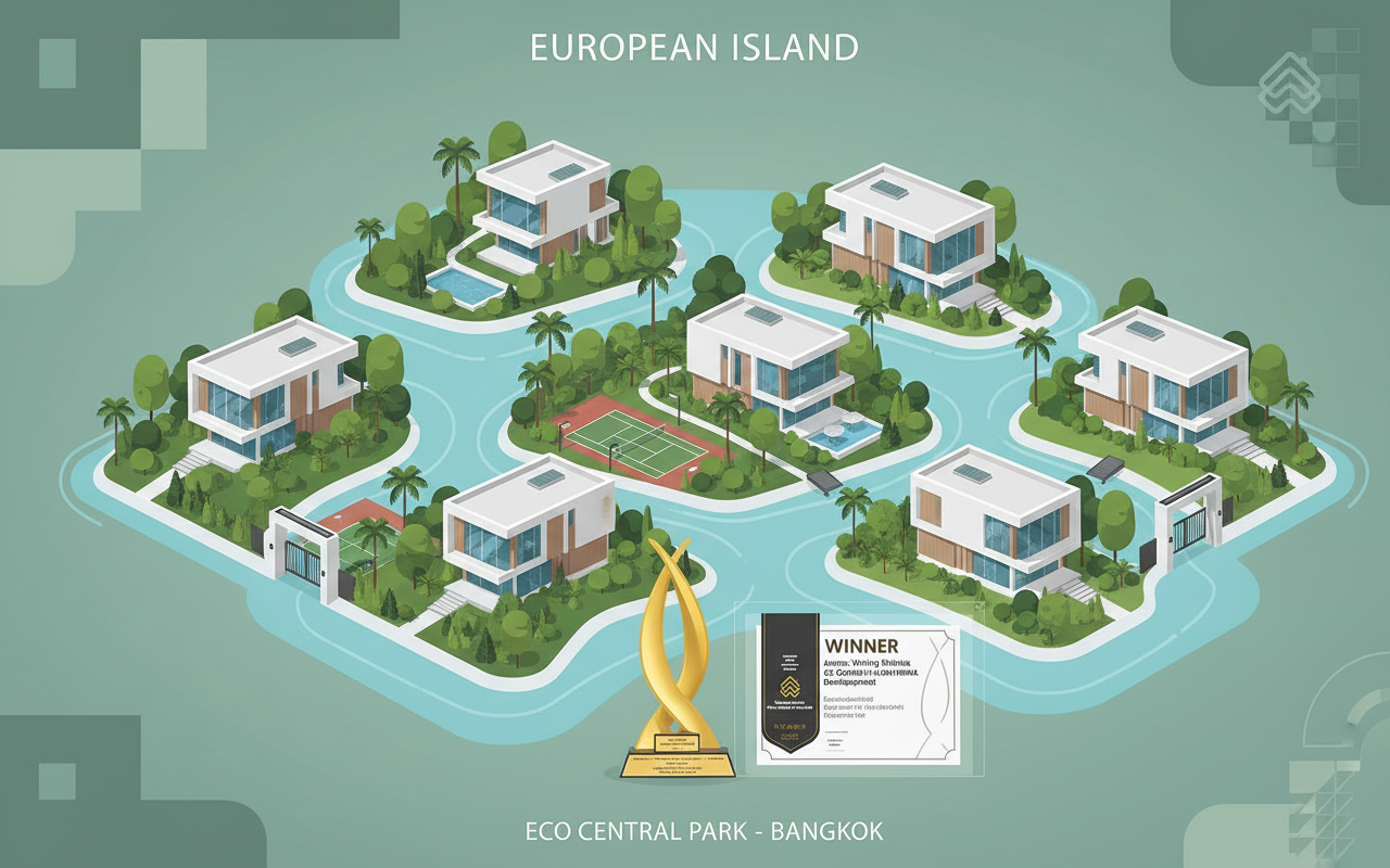 에코파크 유럽섬, '아시아에서 가장 스타일리시한 주택 프로젝트' 수상