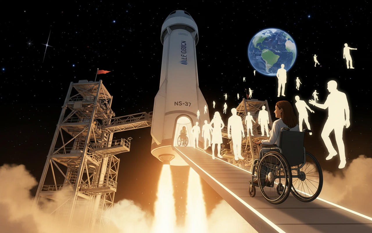 블루 오리진, 첫 휠체어 탑승자를 우주로 보낸다