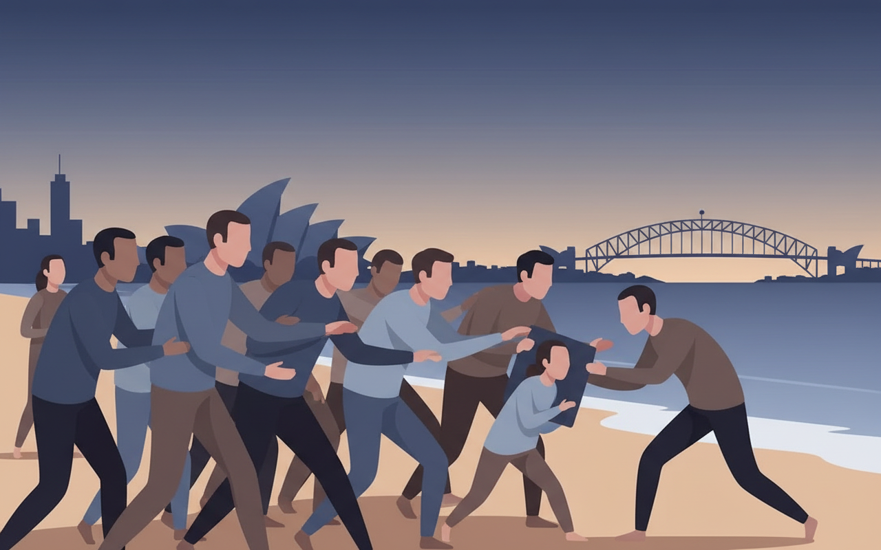 호주에서 총격범에게 돌을 던진 후 사망한 남성